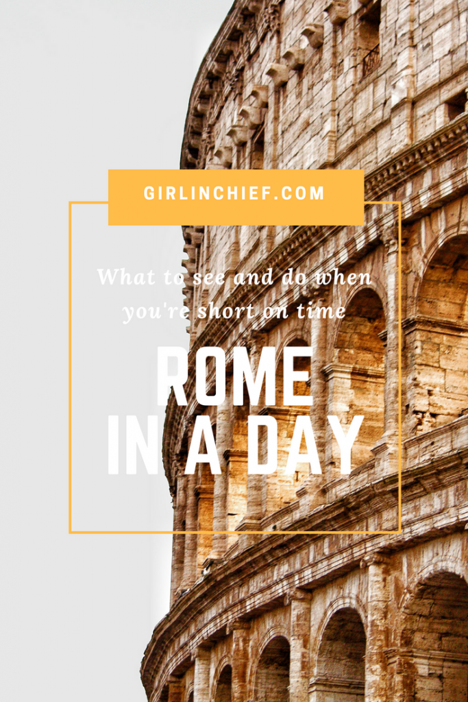Rome in a Day: What to see and do when you're short on time #travel #rome #italy #romanholiday #romein24hrs #thingstodo