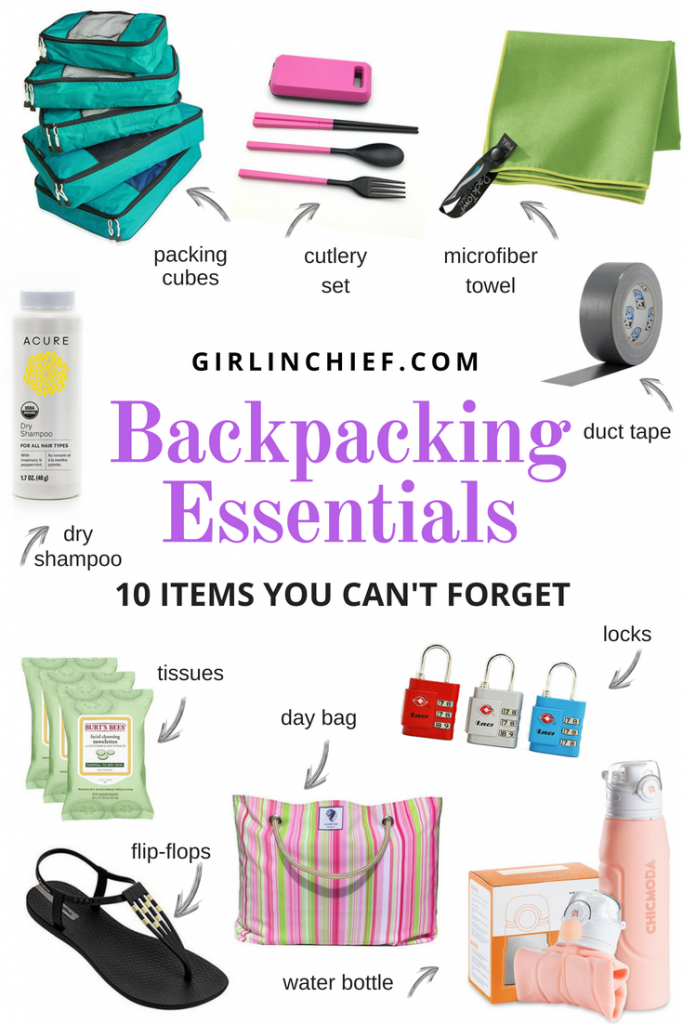 Backpacking Essentials: 10 Items You Can't Forget #travel #backpacking #traveltips #packing #packinglist 