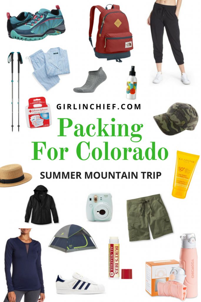 Packing List for Summer Mountain Trip to Colorado #Travel #Colorado #summertravel #packingforcolorado #packinglist